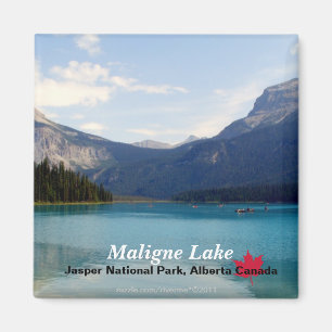 Maligne sjö/Jaspernationalpark, Alberta Kanada Magnet