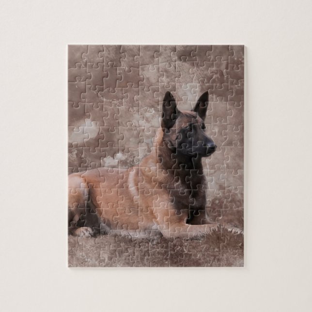 Malinois belgisk herde - Mechelaar Pussel (Vertikal)