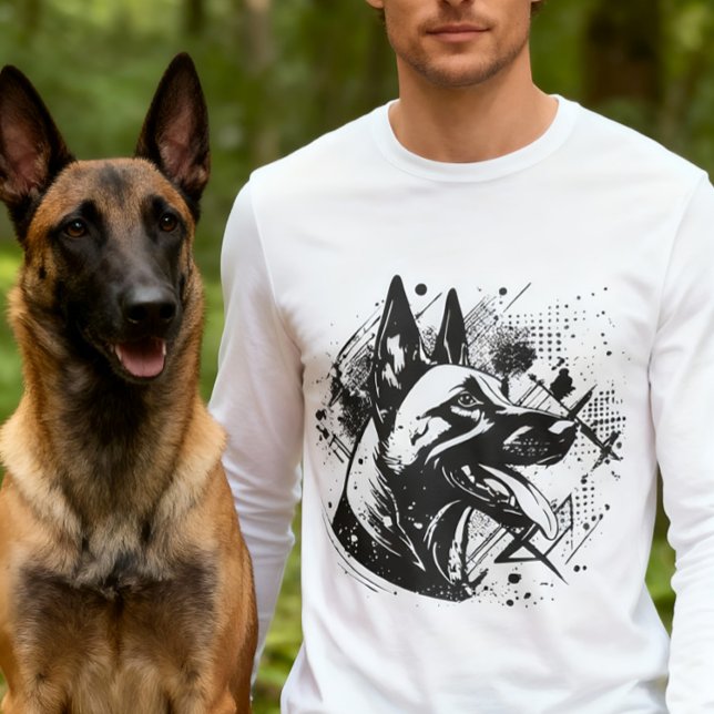 Malinois - belgisk shepherd -Mechelaar T Shirt (Skapare uppladdad)
