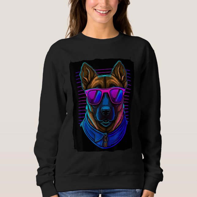 Malinois Dog K9 T Shirt (Framsida)
