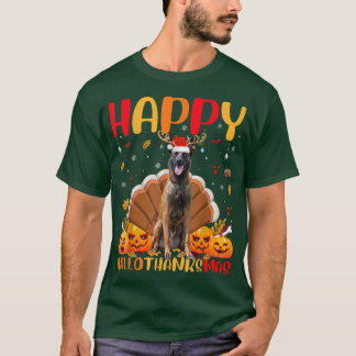 Malinois Hund älskare Funny Lycklig Malinois Hello T Shirt