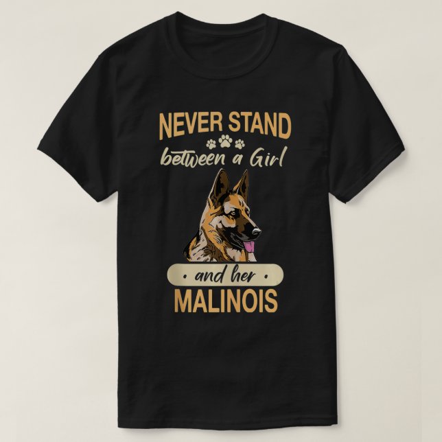 Malinois hund t shirt (Design framsida)