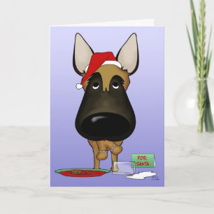 Malinois jul - Ho Ho? Helgkort