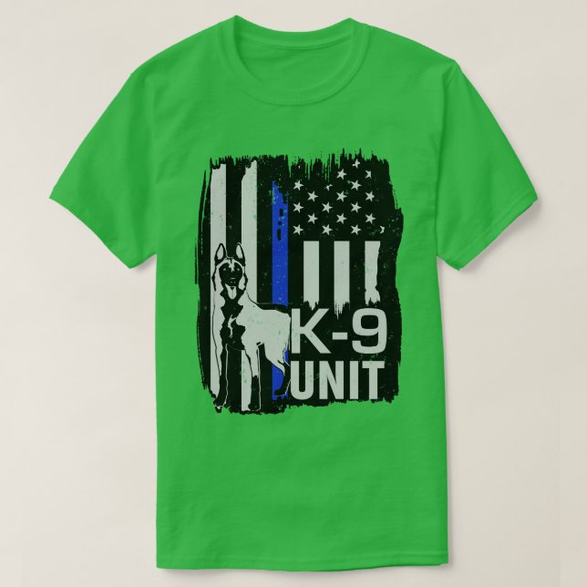 Malinois K9 Unit T Shirt (Design framsida)