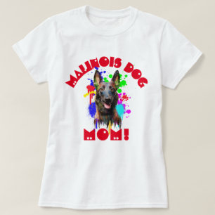 Malinois Mamma Hund älskare Bästa Hund Mamma T Shirt