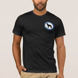 Malinois räddinglogotyp, kvinna mörka T-tröja, Tee