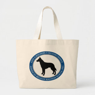 Malinois räddinglogotyp, toton & jumbo tygkasse