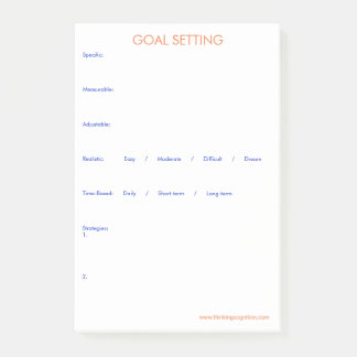 Målinställning Post-it Block