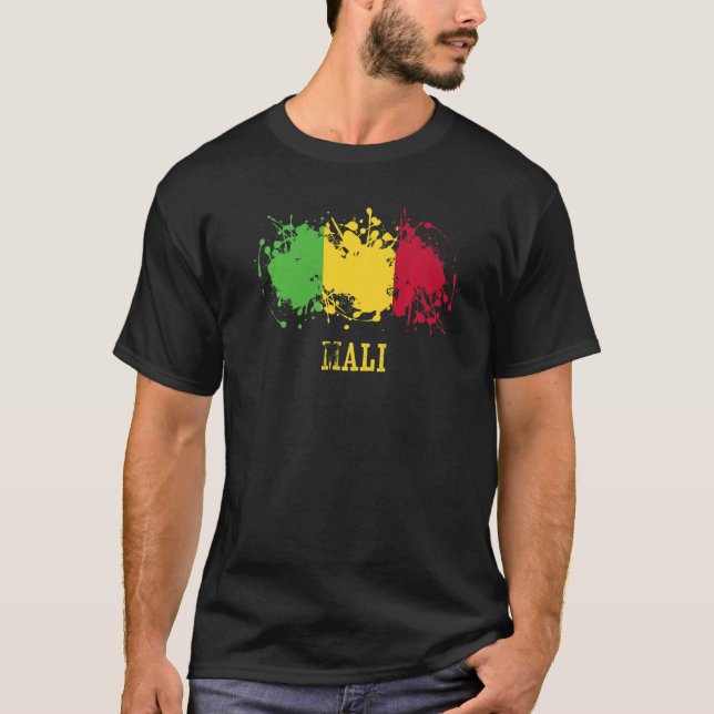 Maliska entusiaster för Mali och Mali T Shirt (Framsida)