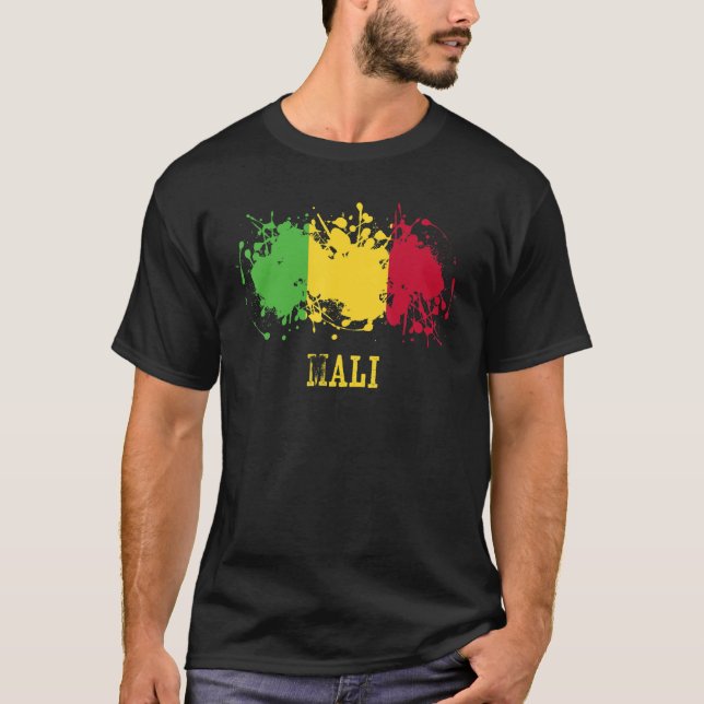 Maliska entusiaster för Mali och Mali T Shirt (Framsida)