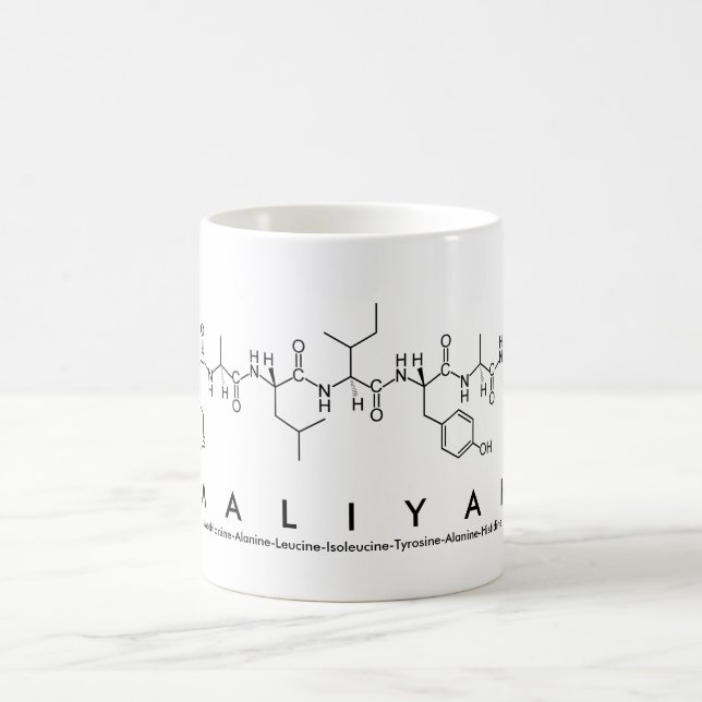 Maliyah peptide namn mugg (Center)