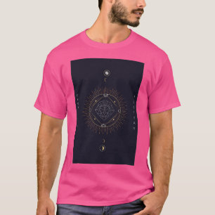 Målkort för geometriska astrologiska symboler Trim T Shirt