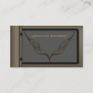 Mall 10 för visitkort för brunt för