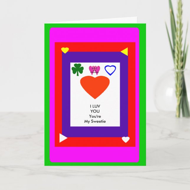 Mall 1 Valentine Card1a MUSEUM Zazzle-gåva (Framsida)