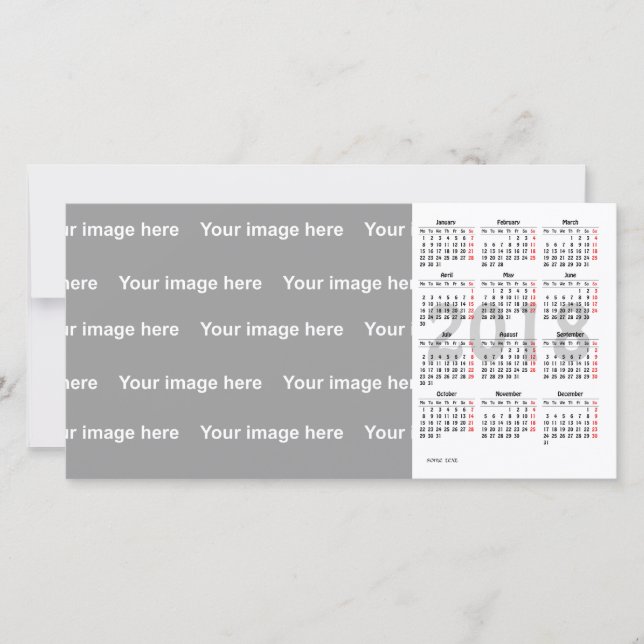 Mall 2018-kalenderfotokort (Framsida)