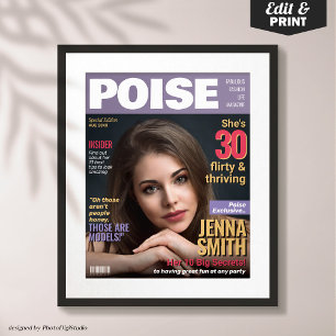 Mall 30års födelsedag Gift med poise Magazine Cove Poster