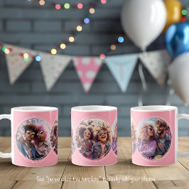 Mall 3 Cirkulär fotokollage Rosa C51 Kaffemugg