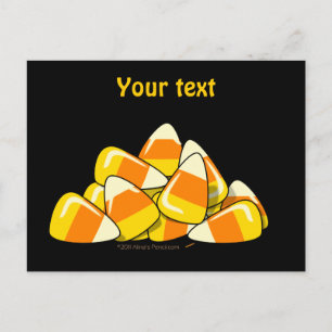 Mall av typen Candy corn Halloween Vykort