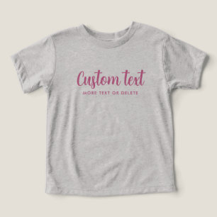 Mall Bella+Canvas Tri-blend Baby Grå & Rosa T Shirt