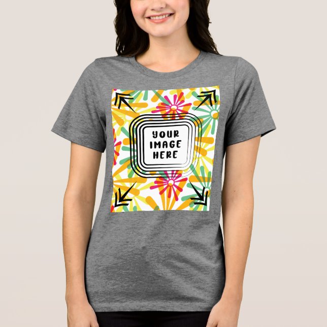 Mall Bella+Canvas Women's Tri-blend T Shirt (Framsida)