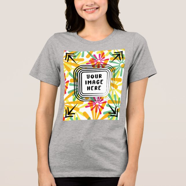 Mall Bella+Canvas Women's Tri-blend T Shirt (Framsida)