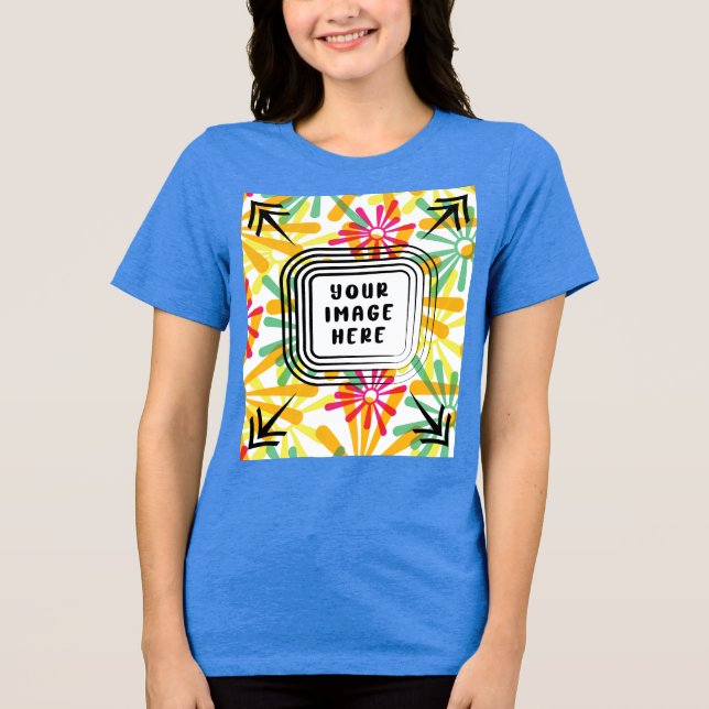 Mall Bella+Canvas Women's Tri-blend T Shirt (Framsida)