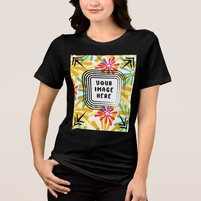 Mall Bella+Canvas Women's Tri-blend T Shirt (Framsida)