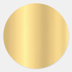 Mall Blank Faux Guld Glamour Elegant Runt Klistermärke