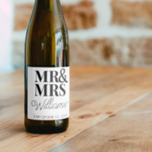 Mall Bröllagsgunst Herr & Fru Namn Söt Elegant