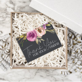 mall Business Coupon Dusty Rosa Blommigt Tack