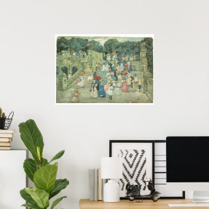 Mall, Centralparken av Maurice Prendergast Poster