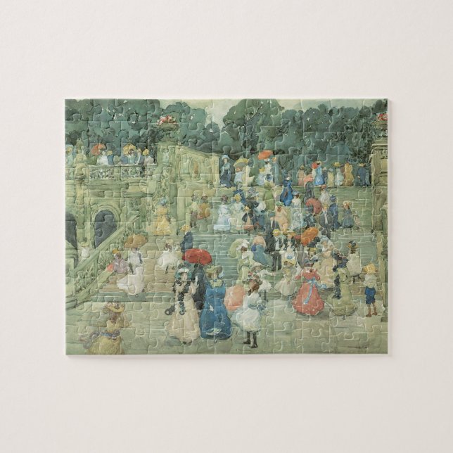 Mall, Centralparken av Maurice Prendergast Pussel (Horisontell)