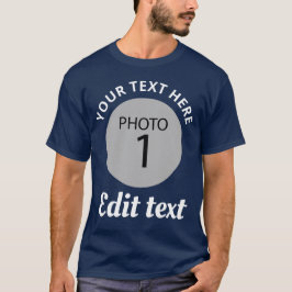 Mall ditt foto lägga till din text t shirt