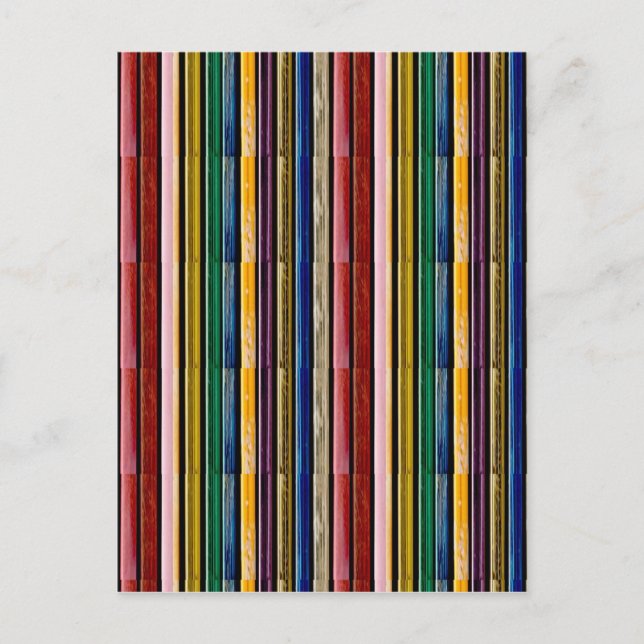 Mall DIY Add TEXT IMAGE Rainbow Embossed Strip Vykort (Framsida)