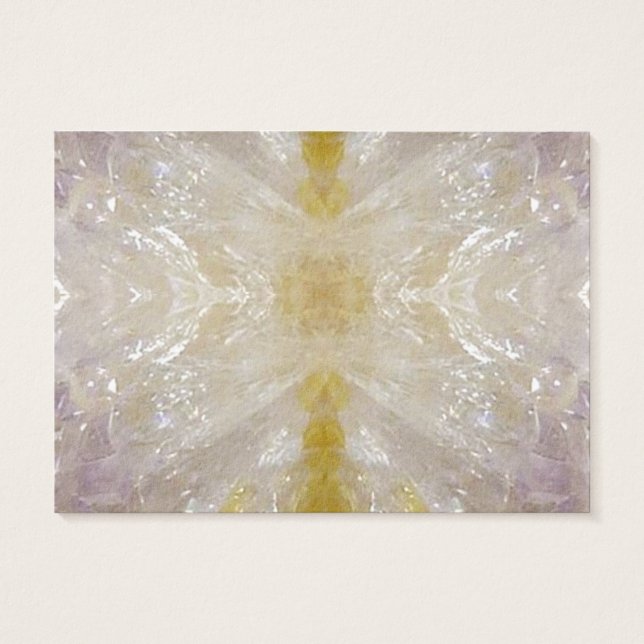 MALL DIY Crystal Stone Spark Background Skriv ut Visitkort (Baksidan)