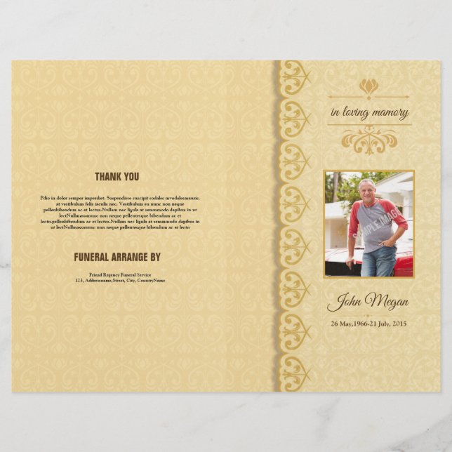 Mall-fälla för membranformat reklamblad (Framsidan)