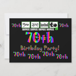 Mall för 70:e Födelsedagsfesten ÖVERPRISE