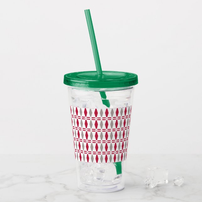 Mall för abstrakt av akryltumlare take away mugg (Framsida Ice)