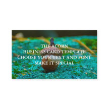 MALL FÖR AFFÄRSKORT FÖR ACORN