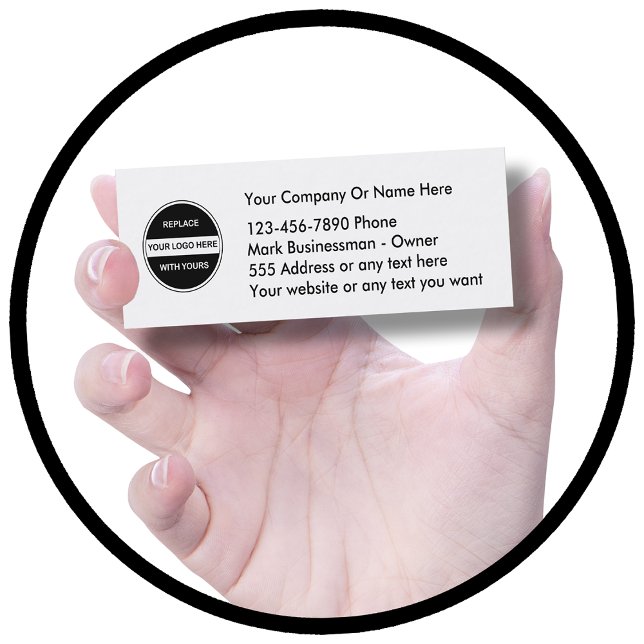 Mall för Affärskort Logotyp Mini Visitkort (Skapare uppladdad)