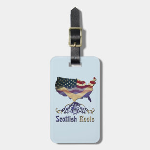 Mall för American Scottish Roots Luggage Tag Bagagebricka