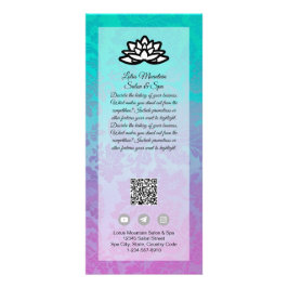 Mall för Anpassade-medarbetarkort, Ombre Salon Spa Reklamkort