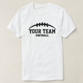 Mall för anpassningsbar Football Snöre T Shirt