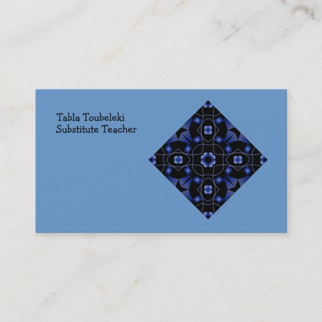 Mall för anpassningsbar för konst för visitkort (Framsida)