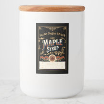 Mall för anpassningsbar Maple Syrup-etikett (2 tum