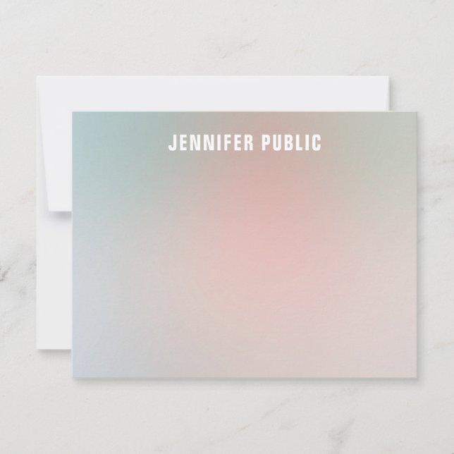 Mall för anpassningsbar Monogram Elegant  Färg (Framsida)