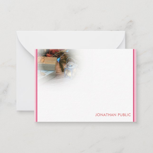 Mall för anpassningsbarnas Julhandskript, Monogram (Framsida)