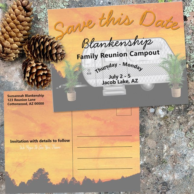 Mall för återträff på camping (Skapare uppladdad)