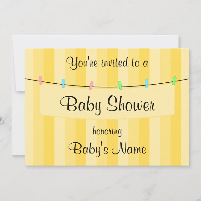 Mall för Baby Shower Inbjudan (Framsida)