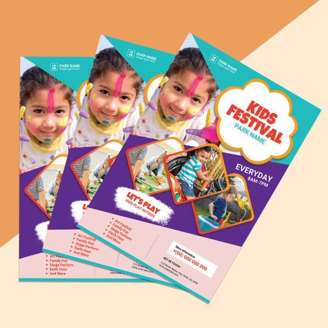 Mall för barnfestival Flyer (Skapare uppladdad)
